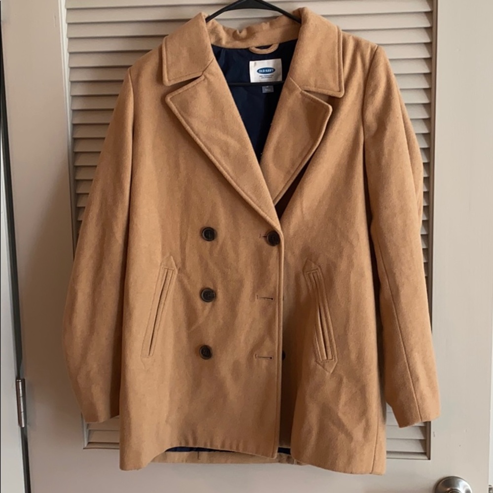 Camel colored pea coat